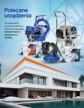 Płynna folia dachowa 15kg szara do aplikacji agregatem TopRoof HYDROTECO