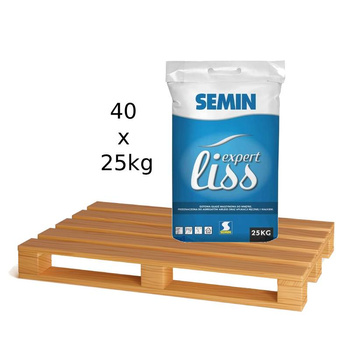 Zestaw 40 sztuk - gładź maszynowa worek 25kg do wnętrz EXPERT LISS SEMIN