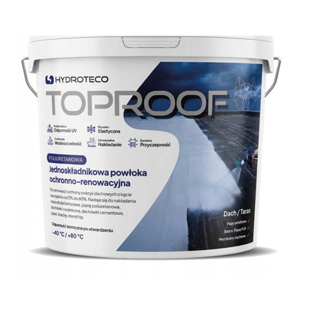 Płynna folia dachowa 15kg szara do aplikacji agregatem TopRoof HYDROTECO