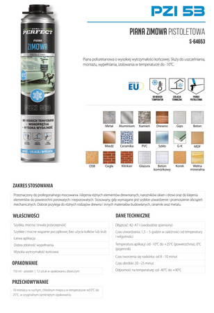 Piana zimowa 750ml niskoprężna S-64653 STALCO