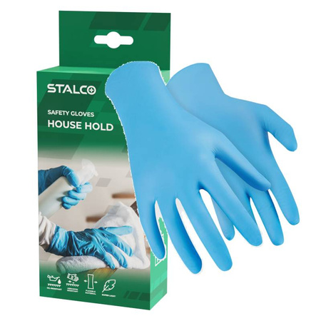 Rękawice nitrylowe 5par HOUSE HOLD STALCO