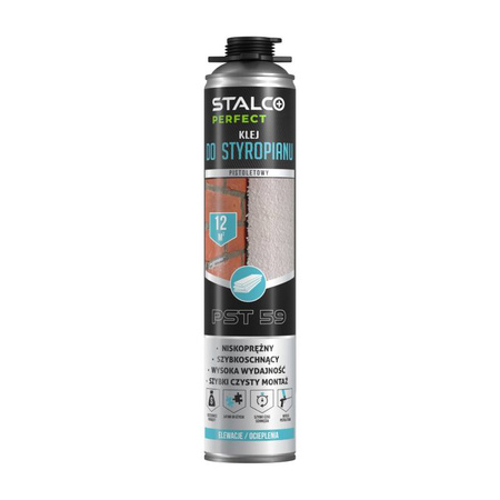 Pianoklej do styropianu pistoletowy 750ml PST59 PERFECT S-64659 STALCO